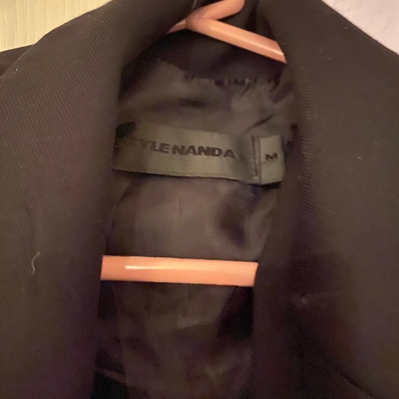 STYLENANDA NOTCHED LAPEL BUTTON FRONT BLAZER - Picture 3 of 4